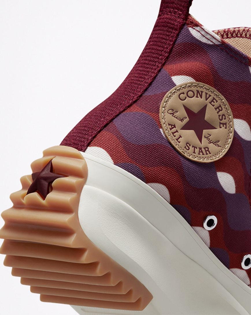 Topanky Na Platforme Converse Run Star Hike Twisted Classics Vysoke Damske Tmavo Červené Hnedožltý | SK GBI5R5